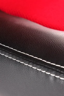 Halmar Fotele*BERKEL fotel gabinetowy czarno-czerwony (1p=1szt)1 sztuka