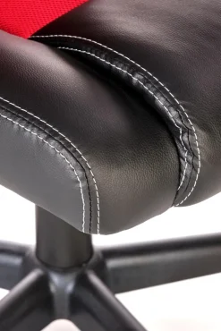 Halmar Fotele*BERKEL fotel gabinetowy czarno-czerwony (1p=1szt)1 sztuka