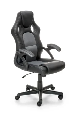 Halmar Fotele*BERKEL fotel gabinetowy czarno-popielaty (1p=1szt)1 sztuka