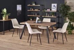 Halmar Stoły*BERLIN stół rozkładany 140-180 cm, blat - orzechowy, stelaż - czarny (2p=1szt)1 sztuka