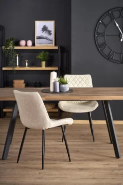 Halmar Stoły*BERLIN stół rozkładany 140-180 cm, blat - orzechowy, stelaż - czarny (2p=1szt)1 sztuka