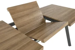 Halmar Stoły*BERLIN stół rozkładany 160/220 cm, blat - orzechowy, stelaż - czarny (1p=1szt)1 sztuka