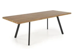 Halmar Stoły*BERLIN stół rozkładany 160/220 cm, blat - orzechowy, stelaż - czarny (1p=1szt)1 sztuka