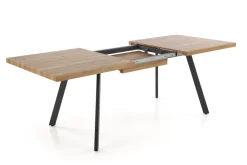 Halmar Stoły*BERLIN stół rozkładany 160/220 cm, blat - orzechowy, stelaż - czarny (1p=1szt)1 sztuka