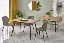 Halmar Stoły*BERTO stół blat - naturalny, noga - czarny (2p=1szt)1 sztuka