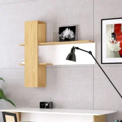 Mebelbos Półki Do Przedpokoju|Półki Do Pokoju Młodzieżowego*Biała półka wisząca na książki Neptun