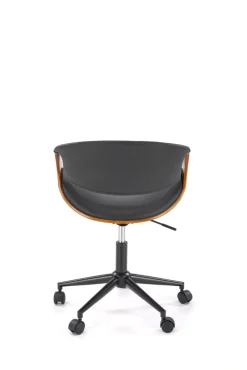 Halmar Fotele*BILBO fotel gabinetowy czarny / orzechowy (1p=1szt)1 sztuka