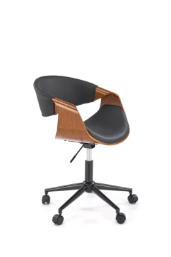 Halmar Fotele*BILBO fotel gabinetowy czarny / orzechowy (1p=1szt)1 sztuka