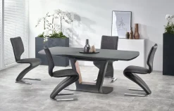 Halmar Stoły*BILOTTI stół rozkładany antracytowy mat / orzech (3p=1szt)1 sztuka