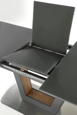 Halmar Stoły*BILOTTI stół rozkładany antracytowy mat / orzech (3p=1szt)1 sztuka