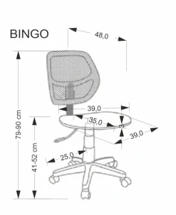Halmar Fotele*BINGO fotel młodzieżowy różowy1 sztuka