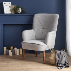 Halmar Fotele*BISHOP fotel wypoczynkowy jasny popiel1 sztuka