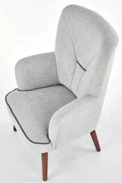 Halmar Fotele*BISHOP fotel wypoczynkowy jasny popiel1 sztuka