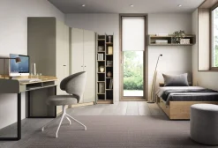 Meblar Biurka Do Biura|Biurka Do Pokoju Młodzieżowego*Biurko do pokoju 125 cm z półkami Alessio AE10 eukaliptus