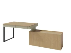 Meblar Biurka Do Biura|Biurka Do Pokoju Młodzieżowego*Biurko z komodą do pokoju 130 cm Luca LC10 eukaliptus