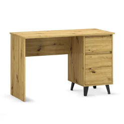 Dzieci Mebelbos Biurka Do Biura|Biurka Do Pokoju Młodzieżowego*Biurko z szafką i szufladą, dąb artisan BORG