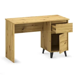 Dzieci Mebelbos Biurka Do Biura|Biurka Do Pokoju Młodzieżowego*Biurko z szafką i szufladą, dąb artisan BORG