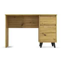 Dzieci Mebelbos Biurka Do Biura|Biurka Do Pokoju Młodzieżowego*Biurko z szafką i szufladą, dąb artisan BORG