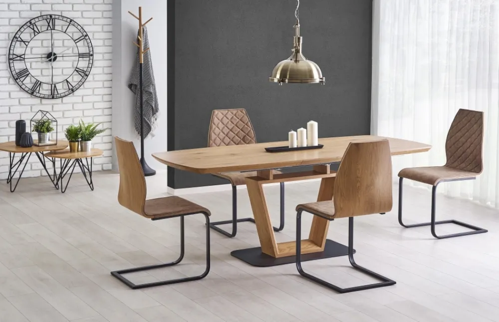 Halmar Stoły*BLACKY stół rozkładany dąb złoty (3p=1szt)1 sztuka