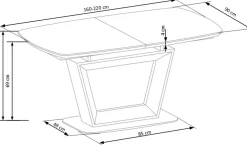 Halmar Stoły*BLACKY stół rozkładany dąb złoty (3p=1szt)1 sztuka