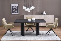 Halmar Stoły*BOLERO stół rozkładany 160-250x90x78 cm dąb naturalny/czarny (3p=1szt)1 sztuka