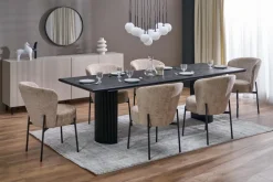 Halmar Stoły*BOLERO stół rozkładany 160-250x90x78 cm dąb naturalny/czarny (3p=1szt)1 sztuka