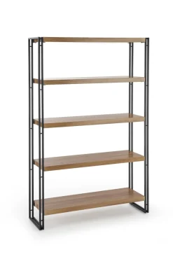 Halmar Szafki I Regały*BOLIVAR REG2 regał dąb złoty / czarny (1p=1szt)1 sztuka