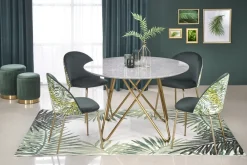 Halmar Stoły*BONELLO stół, blat - popielaty marmur, nogi - złoty (2p=1szt)1 sztuka