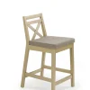 Halmar Taborety I Hokery*BORYS LOW krzesło barowe niskie dąb sonoma / tap. Inari 23 (1p=1szt)1 sztuka