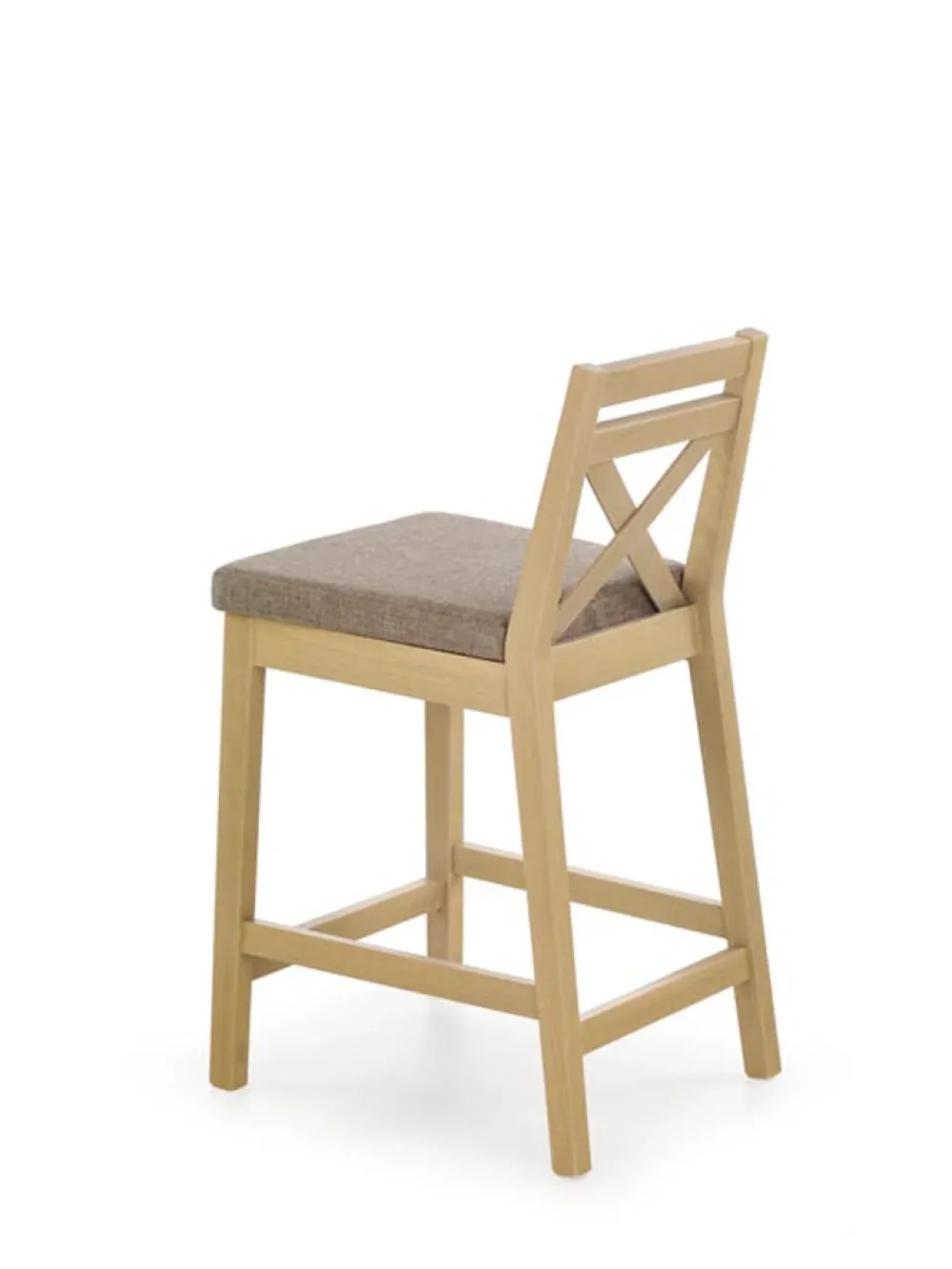 Halmar Taborety I Hokery*BORYS LOW krzesło barowe niskie dąb sonoma / tap. Inari 23 (1p=1szt)1 sztuka