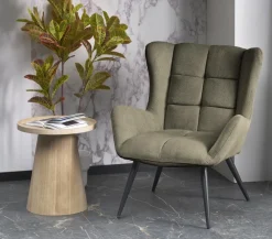 Halmar Fotele*BYRON fotel wypoczynkowy oliwkowy (1p=1szt)1 sztuka