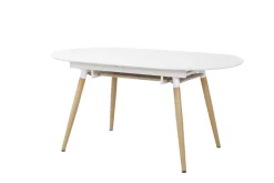 Halmar Stoły*CALIBER stół rozkładany biały / dąb san remo (1p=1szt)1 sztuka