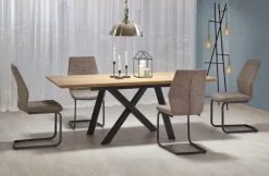 Halmar Stoły*CAPITAL stół 160-200 cm, dąb złoty / czarny  (2p=1szt )1 sztuka