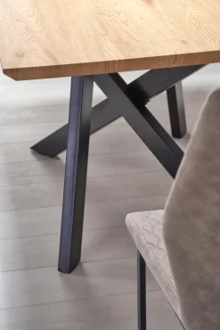 Halmar Stoły*CAPITAL stół 160-200 cm, dąb złoty / czarny  (2p=1szt )1 sztuka