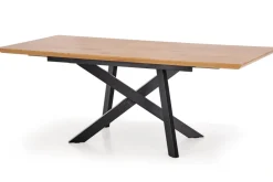 Halmar Stoły*CAPITAL stół 160-200 cm, dąb złoty / czarny  (2p=1szt )1 sztuka