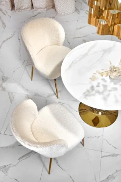 Halmar Stoły*CASEMIRO stół blat - biały marmur, noga - złoty (2p=1szt)1 sztuka