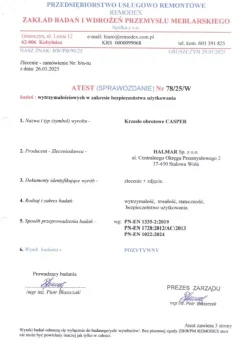 Halmar Fotele*CASPER fotel gabinetowy czarny (1p=1szt)1 sztuka