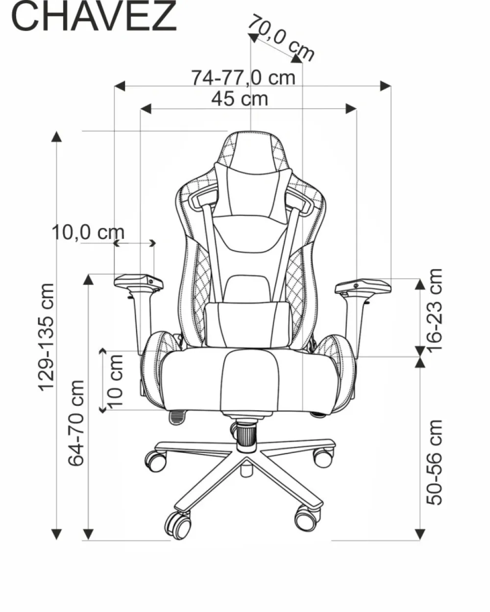 Halmar Fotele*CHAVEZ fotel gabinetowy czarny1 sztuka