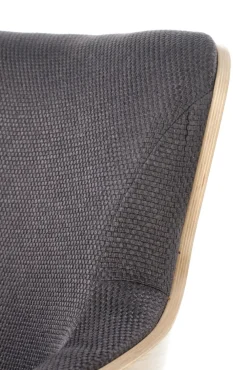 Halmar Fotele*CHILLOUT fotel wypoczynkowy ciemny popiel / dąb naturalny / czarny (1p=1szt)1 sztuka