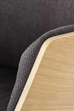 Halmar Fotele*CHILLOUT fotel wypoczynkowy ciemny popiel / dąb naturalny / czarny (1p=1szt)1 sztuka