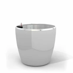 ArteHome Doniczki I Osłonki*Classic trwała donica w kolorze białym z wkładem nawadniającym 45x45x42