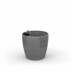 ArteHome Doniczki I Osłonki*Classic trwała donica w kolorze srebrnym z wkładem nawadniającym 28x28x26