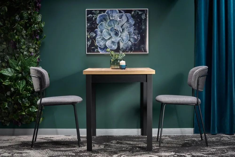 Halmar Stoły*COBALT stół kolor dąb wotan/czarny (1p=1szt)1 sztuka