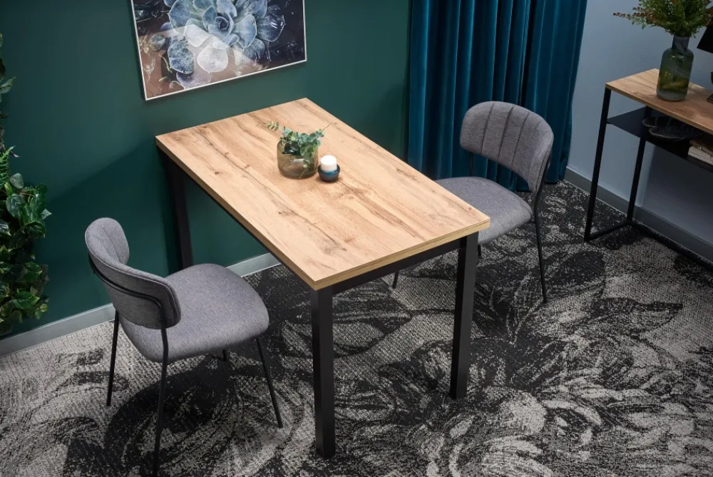 Halmar Stoły*COBALT stół kolor dąb wotan/czarny (1p=1szt)1 sztuka