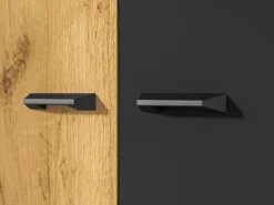 ML Meble Szafy*Colt 02 Dąb craft złoty/Czarny-Stal premium - szafa 2D