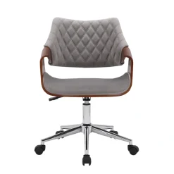 Halmar Fotele*COLT fotel pracowniczy orzechowy/popielaty velvet1 sztuka