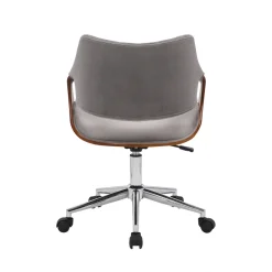 Halmar Fotele*COLT fotel pracowniczy orzechowy/popielaty velvet1 sztuka