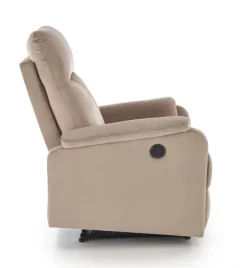 Halmar Fotele*CROCUS fotel wypoczynkowy z funkcją elektrycznego rozkładania, beżowy (1p=1szt)1 sztuka