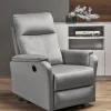 Halmar Fotele*CROCUS fotel wypoczynkowy z funkcją elektrycznego rozkładania, popielaty (1p=1szt)1 sztuka
