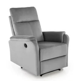 Halmar Fotele*CROCUS fotel wypoczynkowy z funkcją elektrycznego rozkładania, popielaty (1p=1szt)1 sztuka